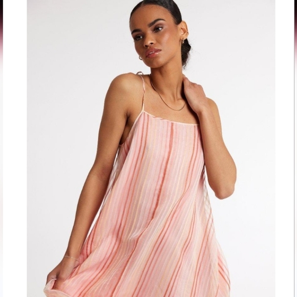 Joie Dresses & Skirts - Joie Roisin Tie Strap Silk & Cotton Trapeze Dress